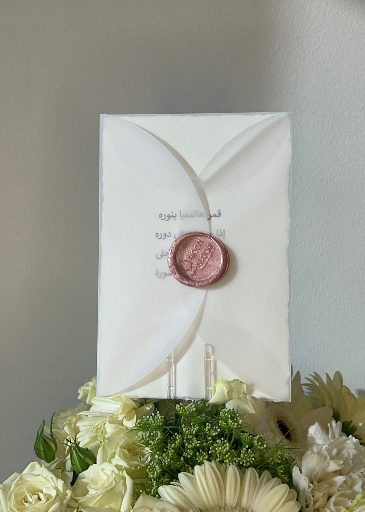 Cotton Card with wax sealed envelope